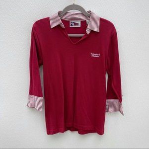 *50% OFF! University of Alabama collared shirt medium red
